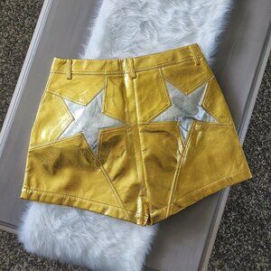 NastyGal Metallic Star Bum Shorts